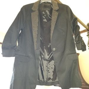 Express Blck Studded Blazer